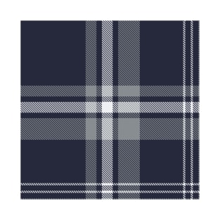 Modern dark blue tartan plaid pattern T-Shirt