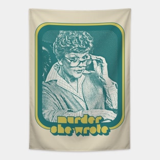 Murder She Wrote / 1980s Retro TV Design Tapestry