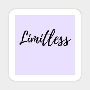 Limitless - Explore your Possibilities - Purple background Magnet