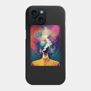 Smokey head, psychedelic, dmt, portrait Phone Case