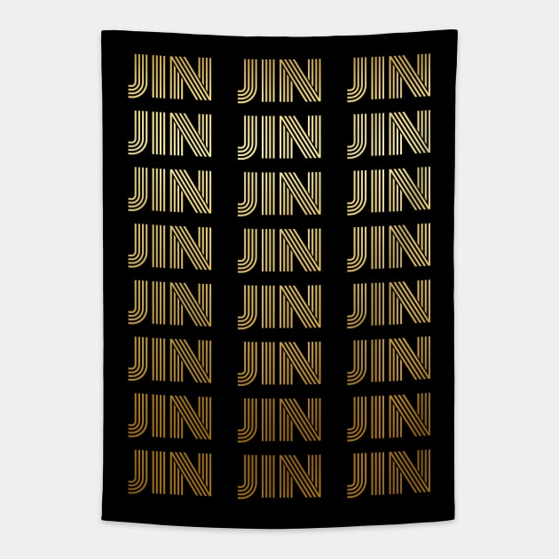 JIN - BTS Kim Seokjin - Bangtan Boys Army Tapestry by Millusti