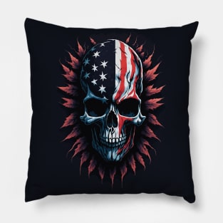 American Skull Pillow