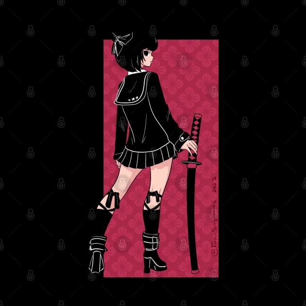 Pink katana by CloudyNight_Creature