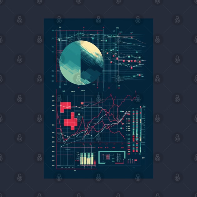 Day trading candle stick graph dashboard by MilkyBerry