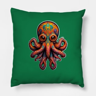 Psychedellic octopus Pillow