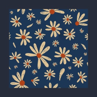 Daisy flower pattern T-Shirt