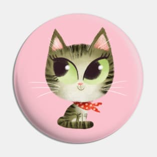 Shy Kitten Pin