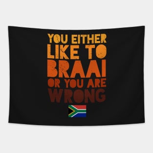 Like To Braai Joke South Africa Tapestry