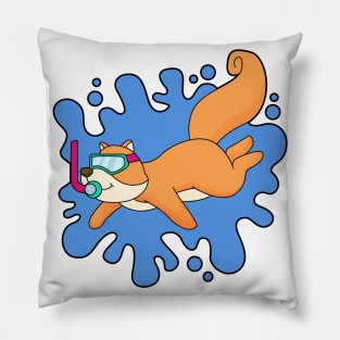 Squirrel Diver Snorkel Pillow