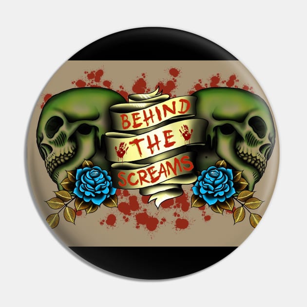 2021 Skull Logo Pin by Behind The Screams Podcast