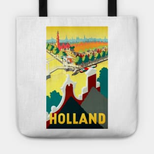 Vintage Travel Poster  Holland The Netherlands Tote
