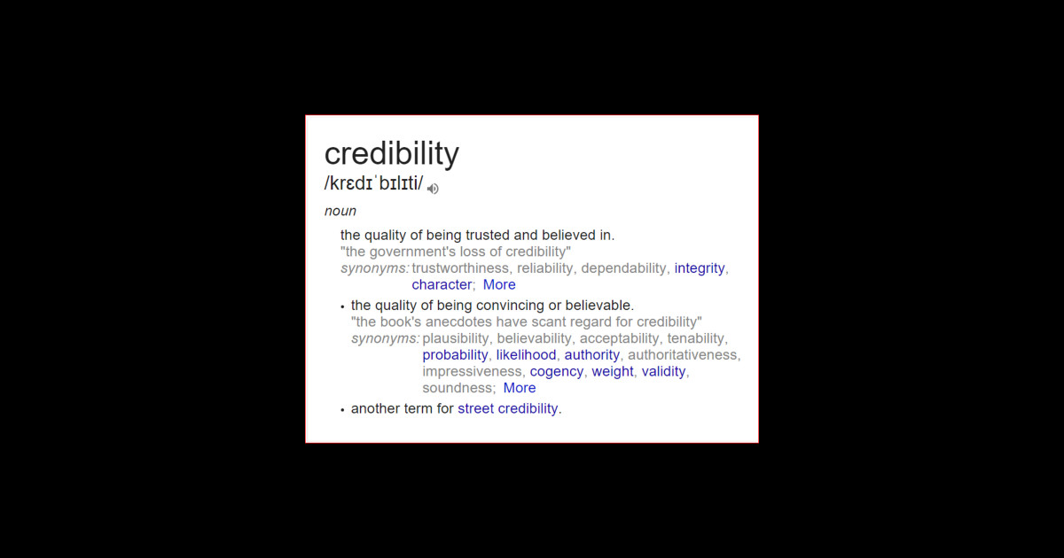 What is meaning of credibility ? Plausibility Sticker TeePublic
