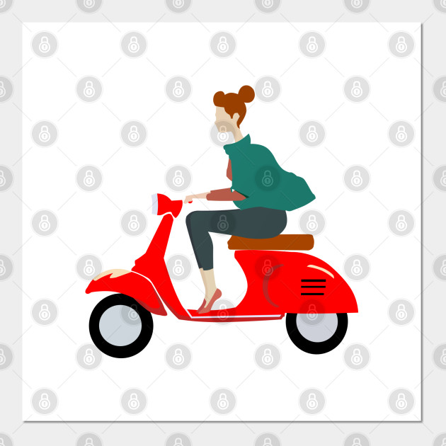 Vespa Girls Retro Cartoons Posters And Art Prints Teepublic