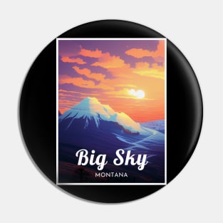 Big Sky Montana United States ski Pin