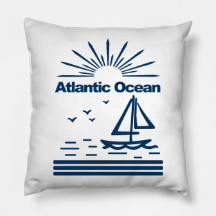 Atlantic Ocean Minimalism Pillow