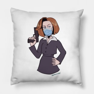 Safe Face Mask Scully Pillow