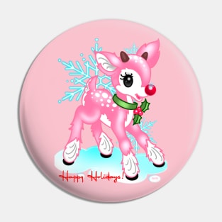 Rudolph Holiday Pin