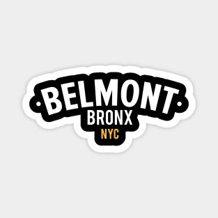 New York Bronx - New York Bronx Schriftzug - Bronx Logo - Bronx Belmont Magnet