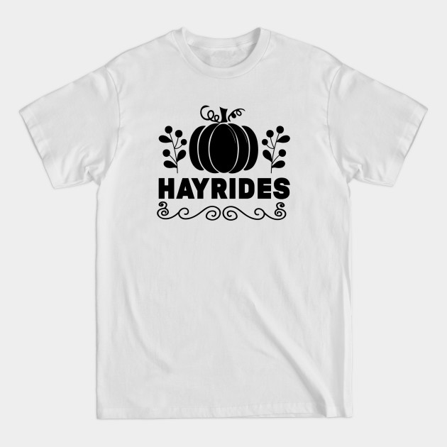 Discover Hayrides Simple Lettering - Hayrides - T-Shirt