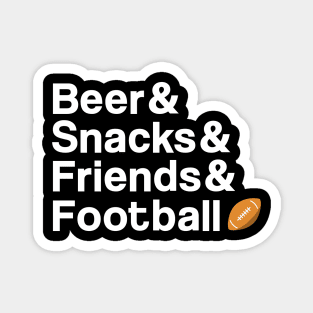 Beer and Football Magnet