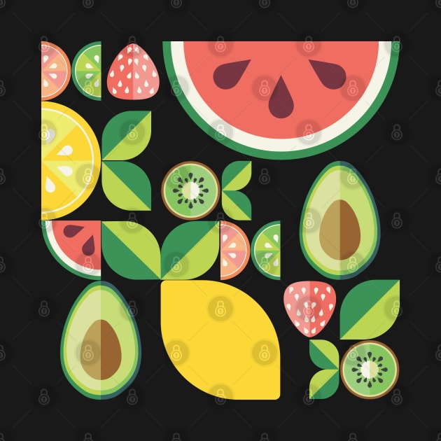Fruits and leaves pattern by AnnArtshock