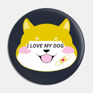 Cute dog in love Pin