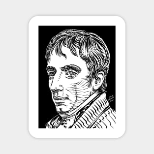 WILLIAM WORDSWORTH ink portrait Magnet