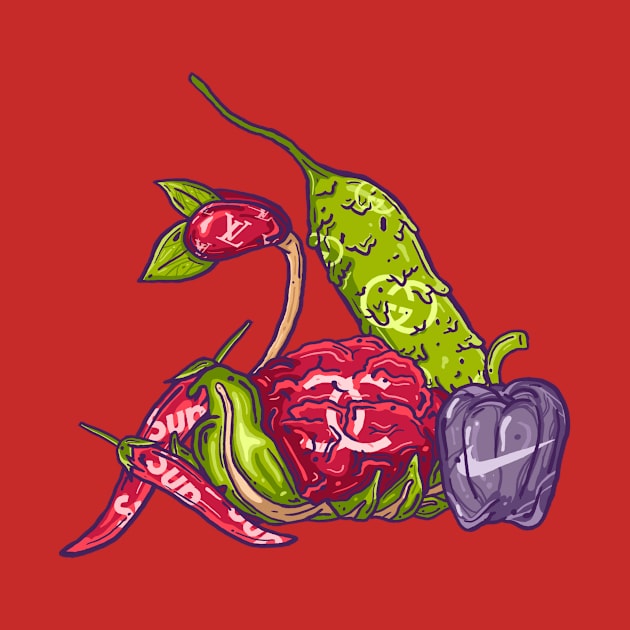 Hypebeast Vegetable Art by Kumilism