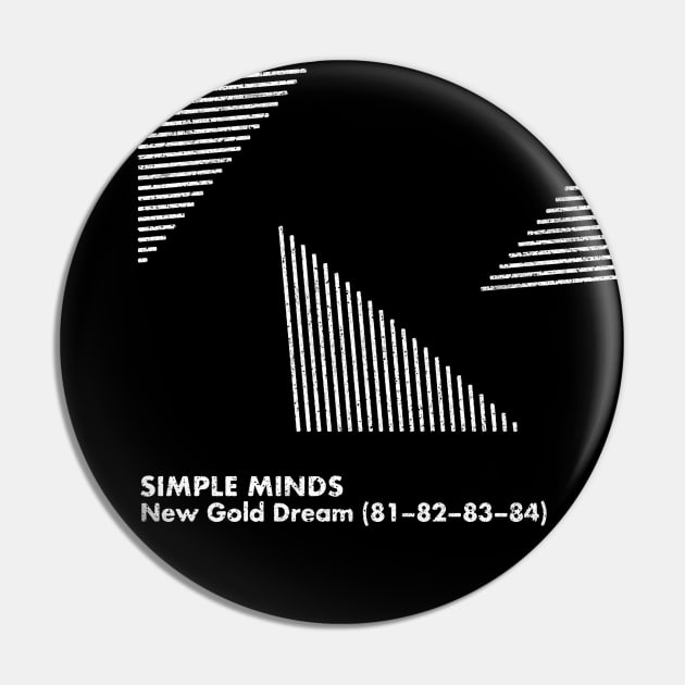 New Gold Dream (81–82–83–84) / Minimal Graphic Design Art Pin by saudade