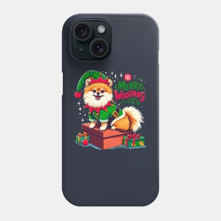 Xmas Pomeranian Phone Case