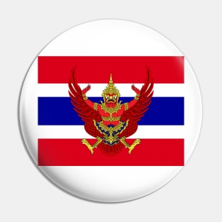 Thailand coat of arms flag Pin