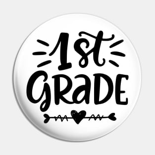 1st Grade Lettering - Back to school Pin