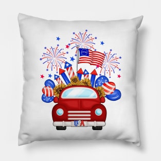 4th of July Pillow