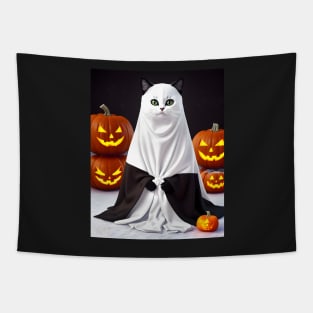 halloween cat - Modern digital art Tapestry