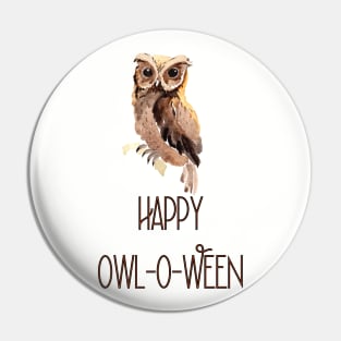 Happy Owl-O-Ween Pin