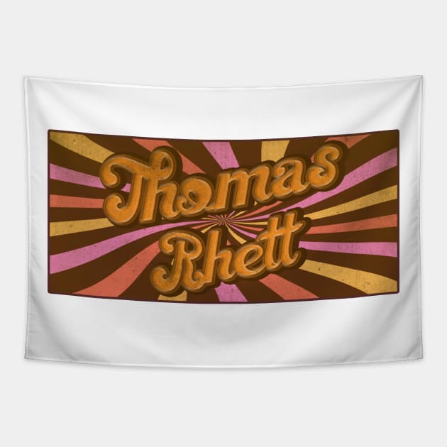 Groovy and Retro Thomas Rhett Tapestry by Itulah Cinta