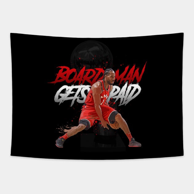 Kawhi Leonard Boardman Tapestry by Juantamad