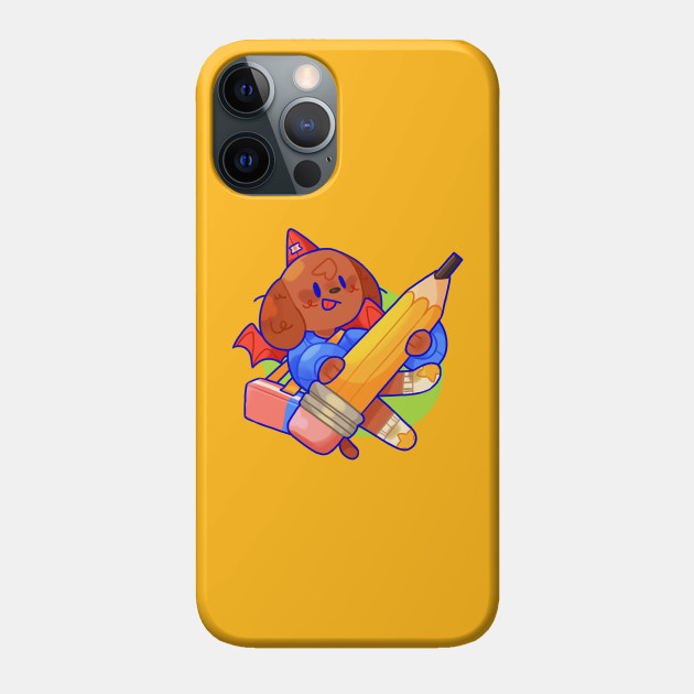 pencil devil - Puppy - Phone Case