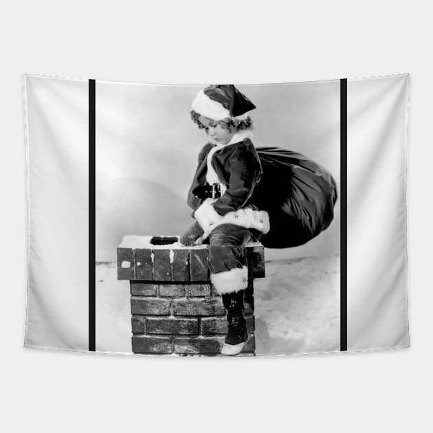 Shirley Temple Christmas Tapestry by RetroSalt