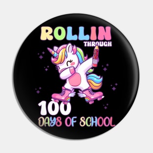 100 Days of School Girls Teacher 100th Day Unicorn Pin