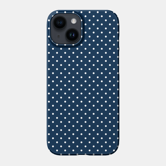 Blue White Dots Back To School Pattern Back To School Phone Case