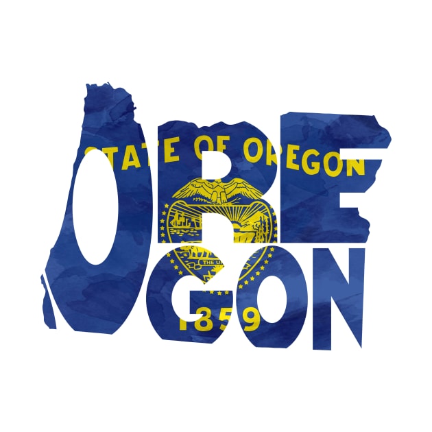 Oregon Typo Map by inspirowl