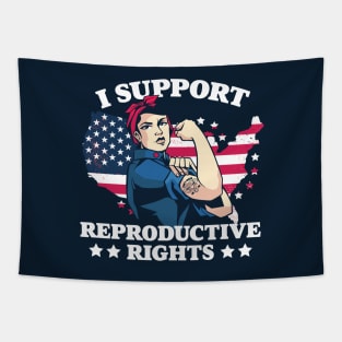 I Support Reproductive Rights // Patriotic American Feminist Tapestry