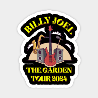 Billy Joel The Garden Tour 2024 T shirt Yelloe Magnet