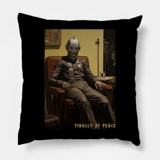 Finally at peace Pillow