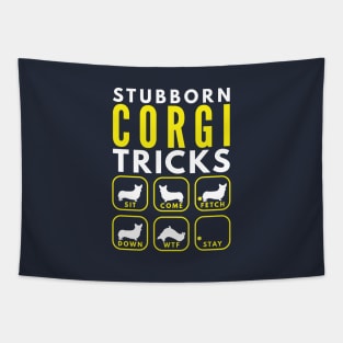 Stubborn Corgi Tricks - Dog Training Tapestry