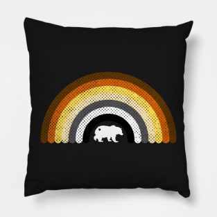 Mens Gay Daddy Bear Rainbow Cave LGBT Pillow