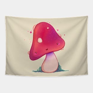 A Woodland Mushroom - Watercolour Mushroom Tapestry