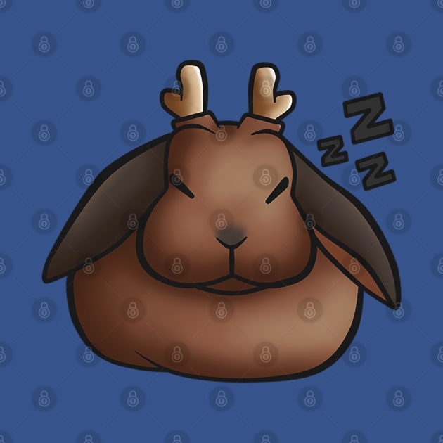 Hugo sleeping by VanumChan