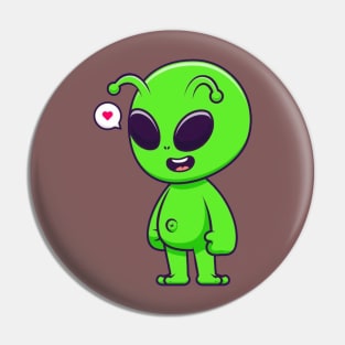 Cute Alien Pin